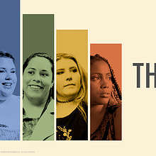 Thumbnail for "Thick Skin" docuseries, featuring the four women followed in the series.