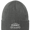 I'm A Feminist Beanie - Deep Smoke