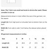 T-Shirt Size Chart 12.1.23